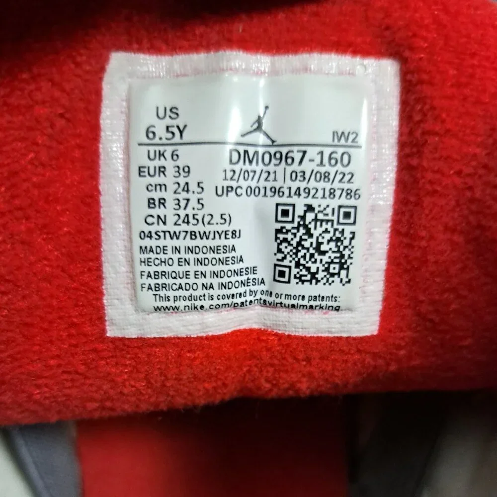 %Nike Air Jordan 3 Retro Fire Red Kids Sneakers AJ7